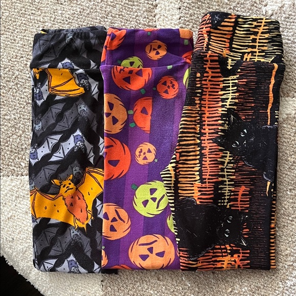 LuLaRoe Halloween Leggings Bundle of 3 size S/M - Picture 1 of 11